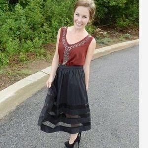 Black Midi Skirt